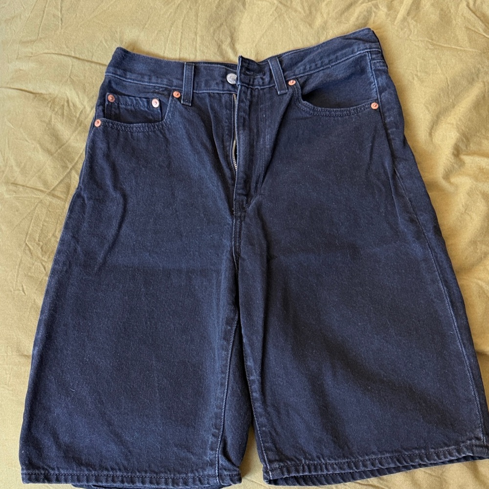 Levi's black Denim Bermuda Shorts